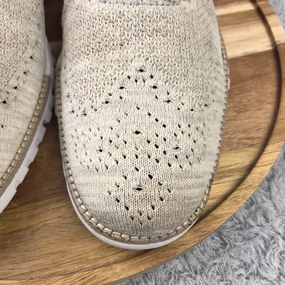 Cole Haan ZeroGrand Stitchlite Wingtip Oxford Mens 11M Harbour Mist Gray Knit